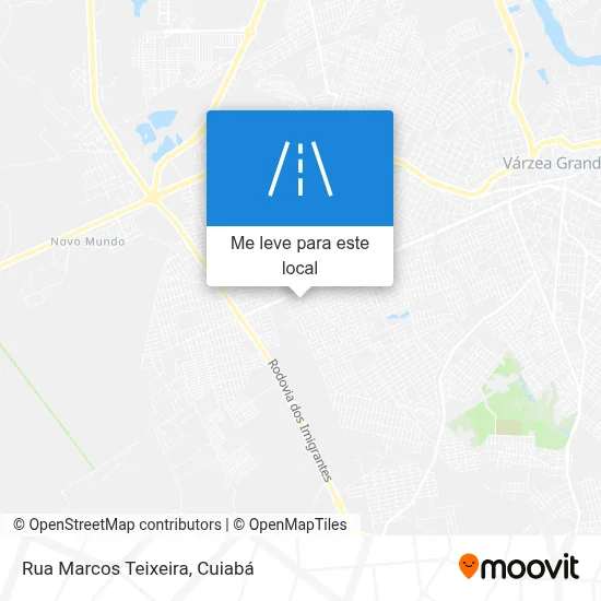 Rua Marcos Teixeira mapa