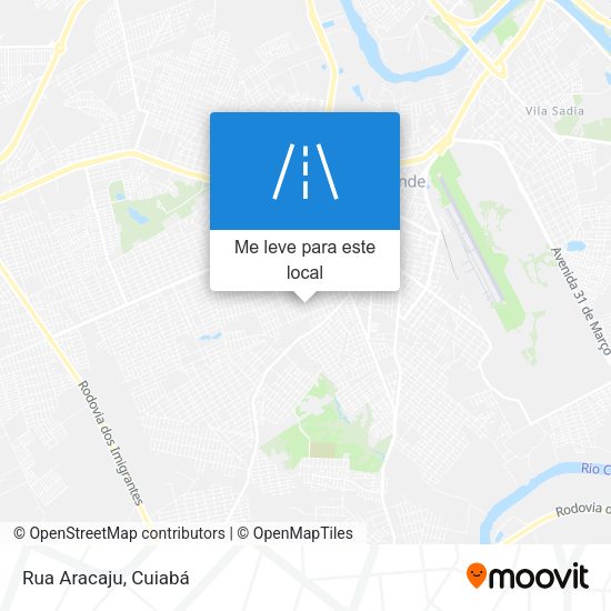 Rua Aracaju mapa
