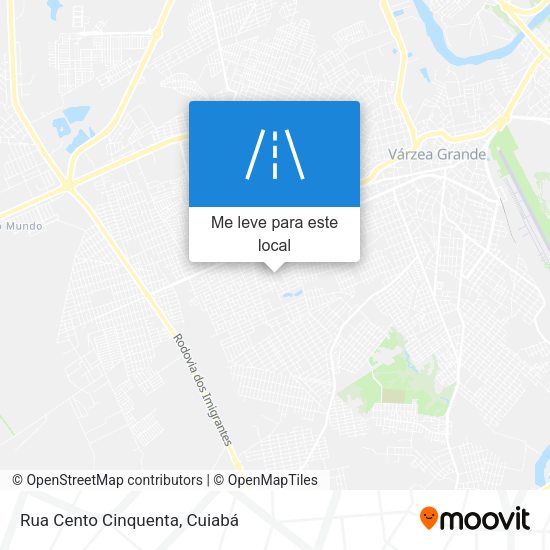 Rua Cento Cinquenta mapa