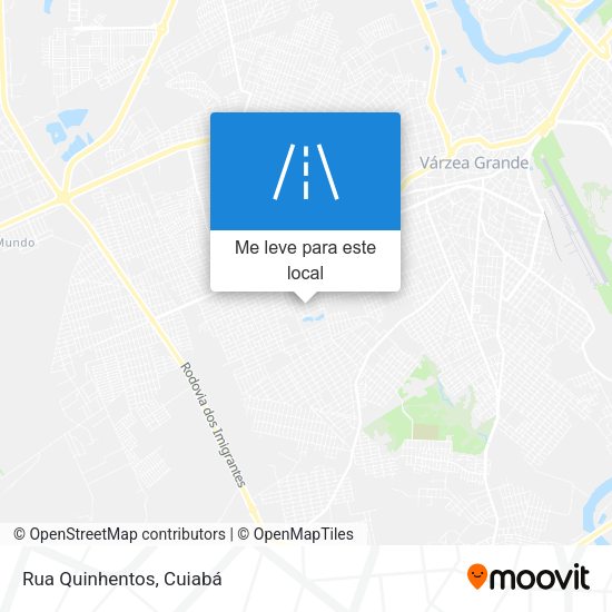 Rua Quinhentos mapa