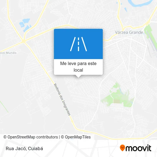 Rua Jacó mapa