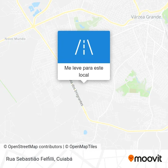 Rua Sebastião Felfilli mapa