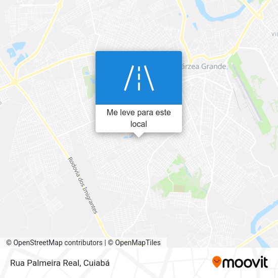 Rua Palmeira Real mapa