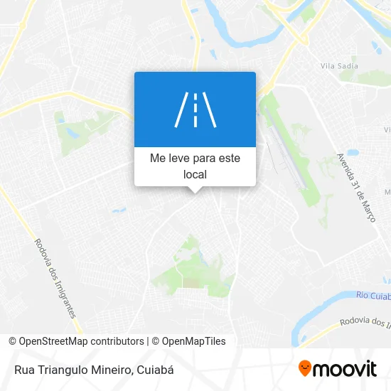 Rua Triangulo Mineiro mapa