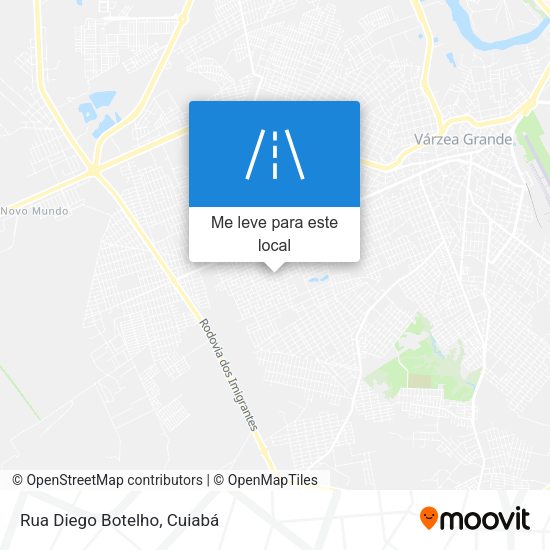 Rua Diego Botelho mapa