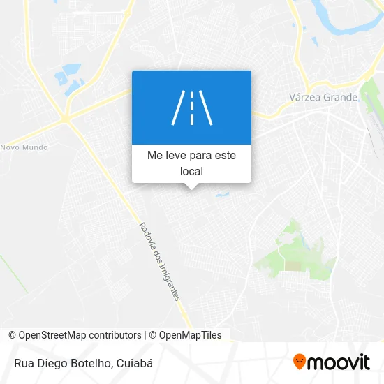 Rua Diego Botelho mapa