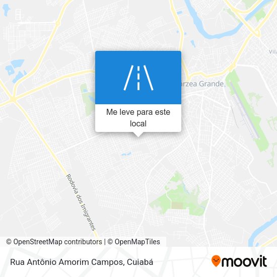 Rua Antônio Amorim Campos mapa