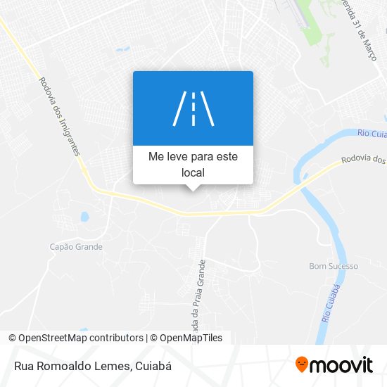 Rua Romoaldo Lemes mapa