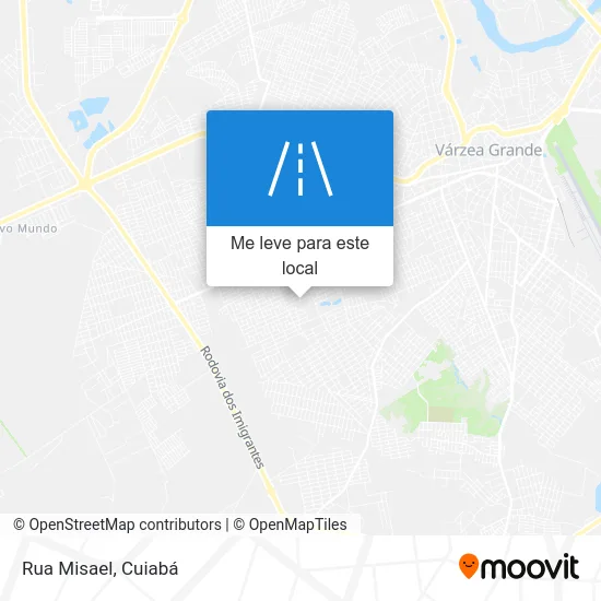 Rua Misael mapa