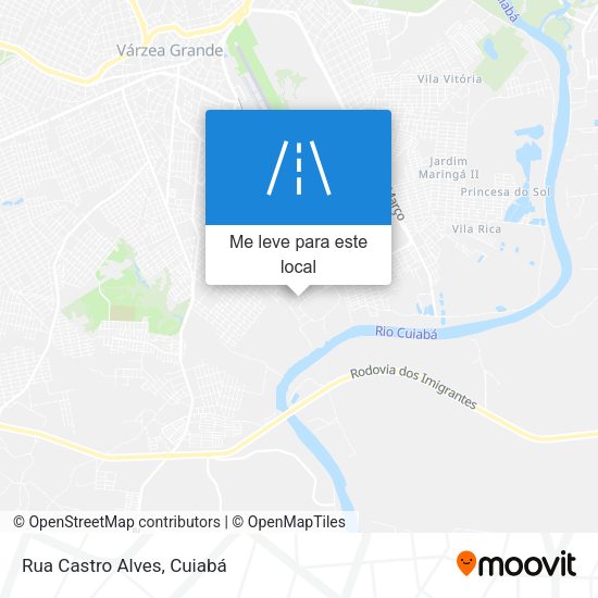 Rua Castro Alves mapa