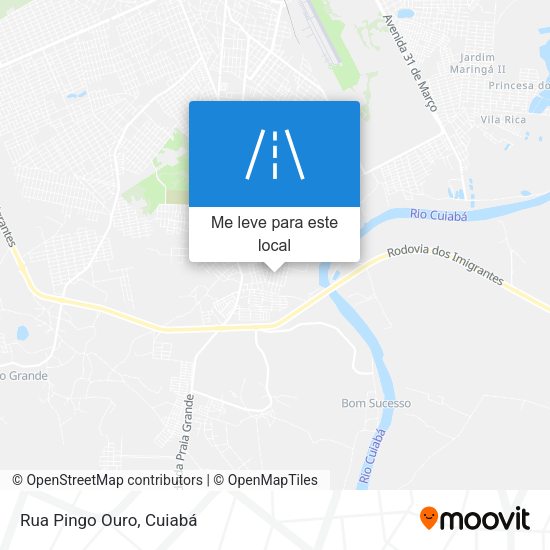 Rua Pingo Ouro mapa