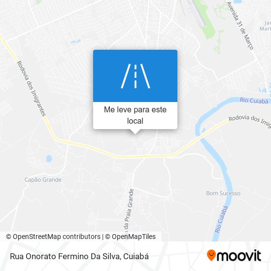 Rua Onorato Fermino Da Silva mapa