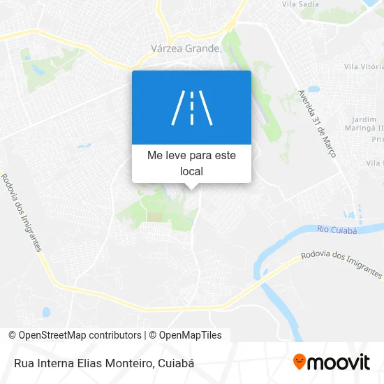 Rua Interna Elias Monteiro mapa