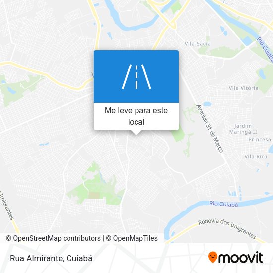 Rua Almirante mapa