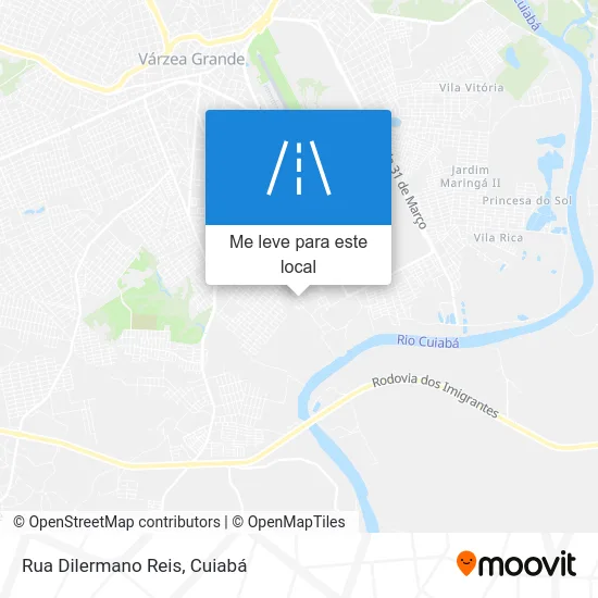 Rua Dilermano Reis mapa