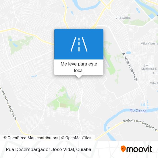 Rua Desembargador Jose Vidal mapa
