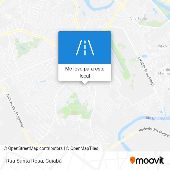 Rua Santa Rosa mapa