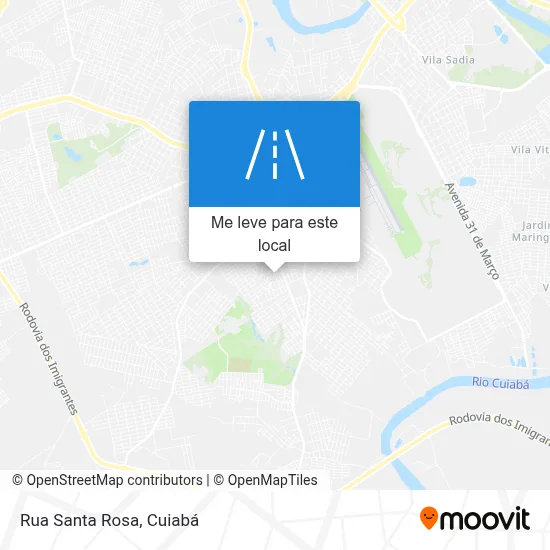 Rua Santa Rosa mapa