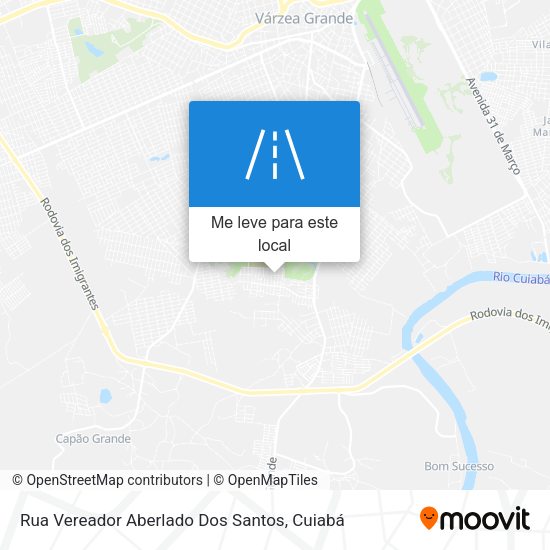 Rua Vereador Aberlado Dos Santos mapa
