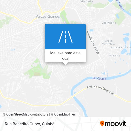 Rua Benedito Curvo mapa