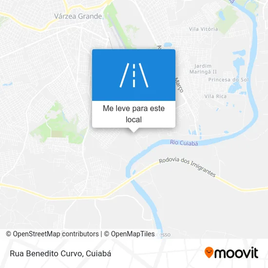 Rua Benedito Curvo mapa