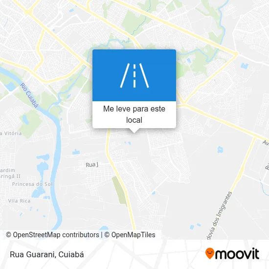 Rua Guarani mapa