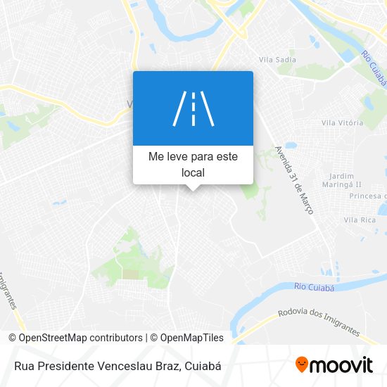 Rua Presidente Venceslau Braz mapa