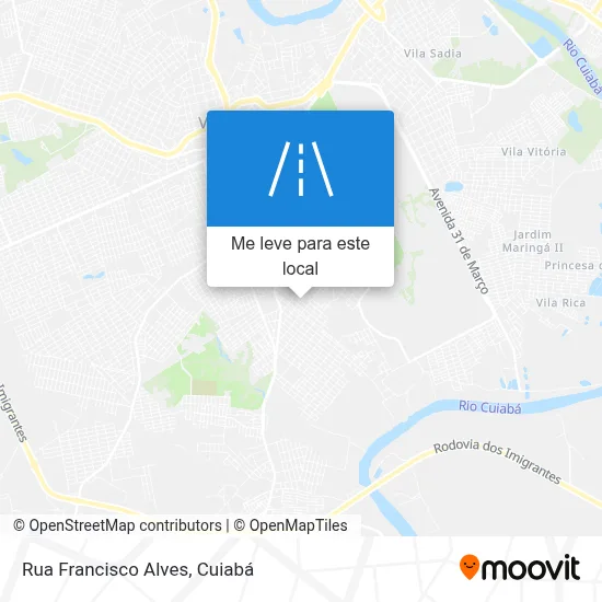 Rua Francisco Alves mapa