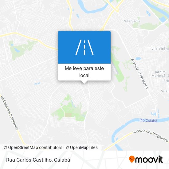 Rua Carlos Castilho mapa