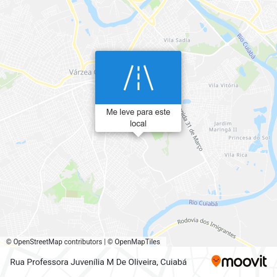 Rua Professora Juvenília M De Oliveira mapa