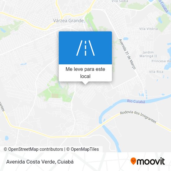 Avenida Costa Verde mapa