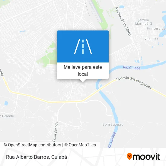 Rua Alberto Barros mapa