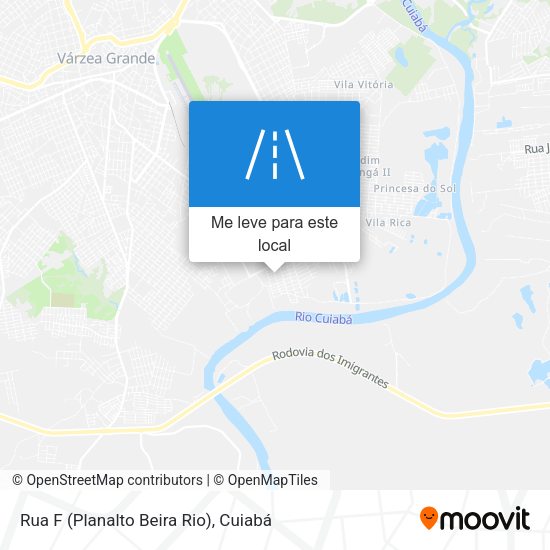 Rua F (Planalto Beira Rio) mapa