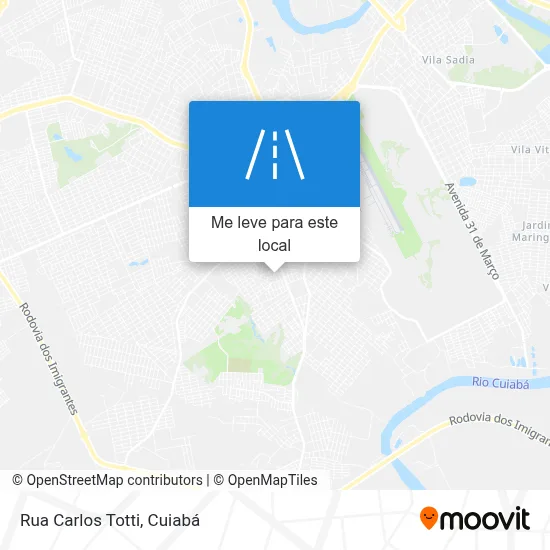 Rua Carlos Totti mapa