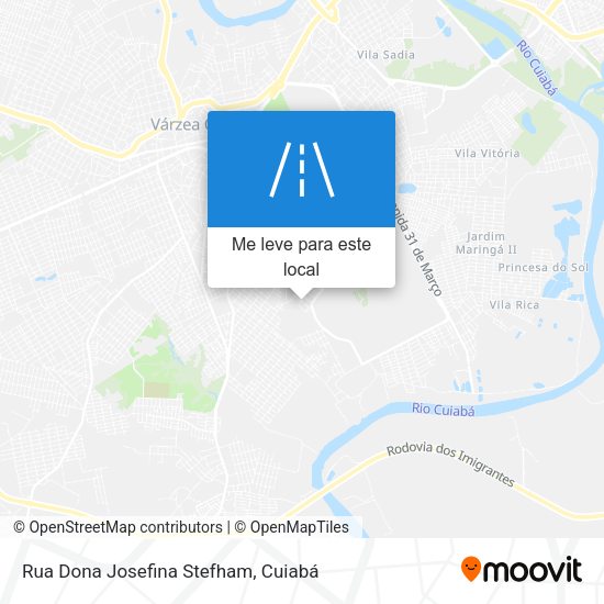 Rua Dona Josefina Stefham mapa