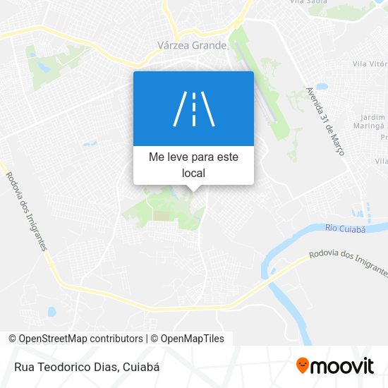 Rua Teodorico Dias mapa