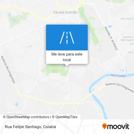 Rua Felipe Santiago mapa