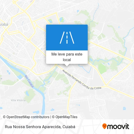Rua Nossa Senhora Aparecida mapa