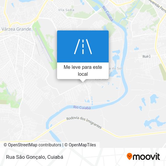 Rua São Gonçalo mapa