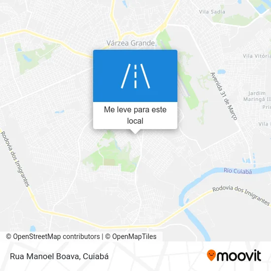 Rua Manoel Boava mapa