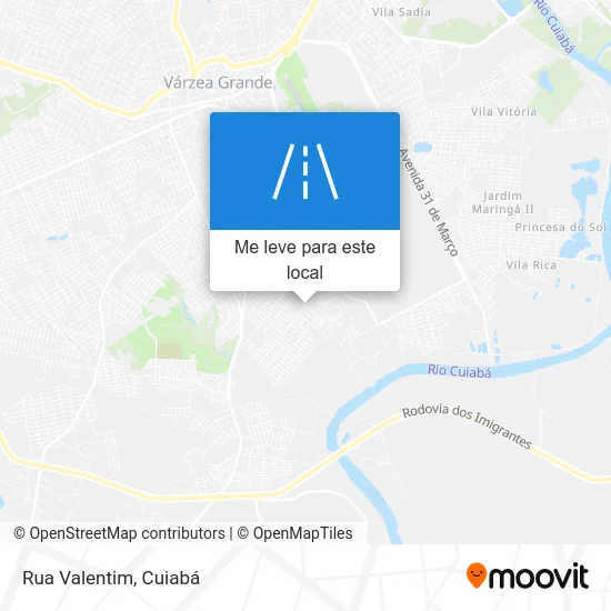 Rua Valentim mapa