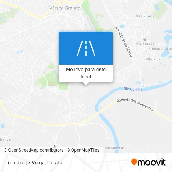 Rua Jorge Veiga mapa