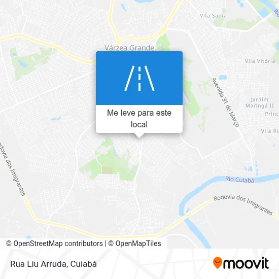 Rua Liu Arruda mapa