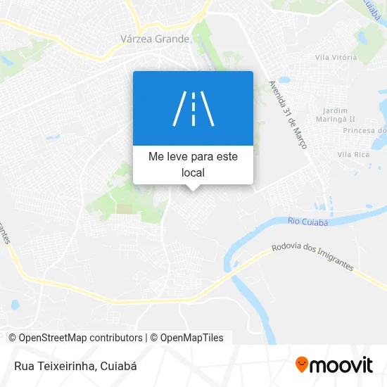 Rua Teixeirinha mapa