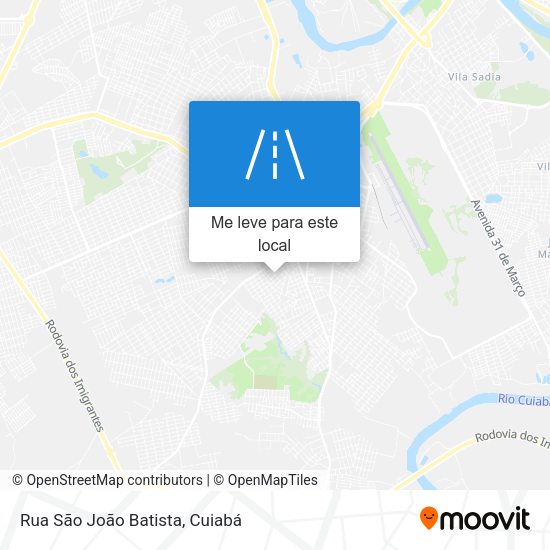 Rua São João Batista mapa