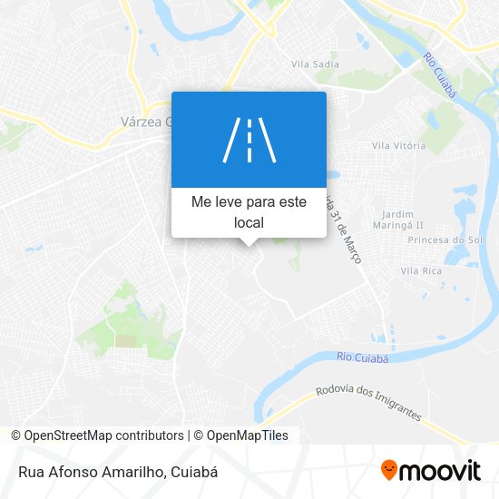 Rua Afonso Amarilho mapa