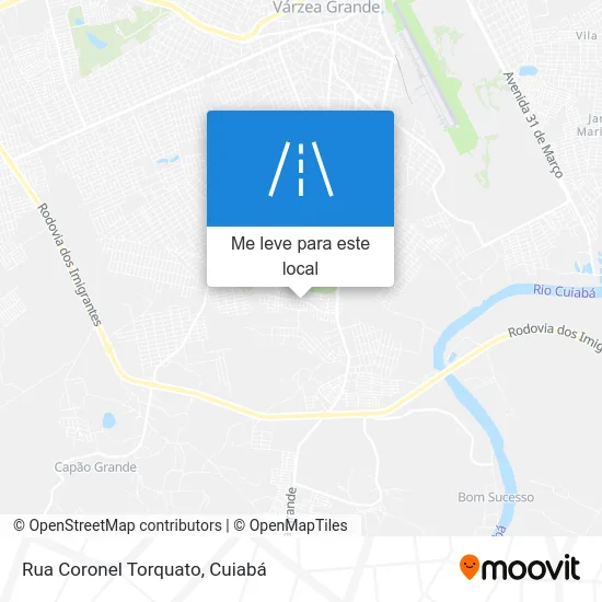 Rua Coronel Torquato mapa