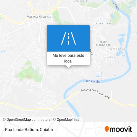 Rua Linda Batista mapa