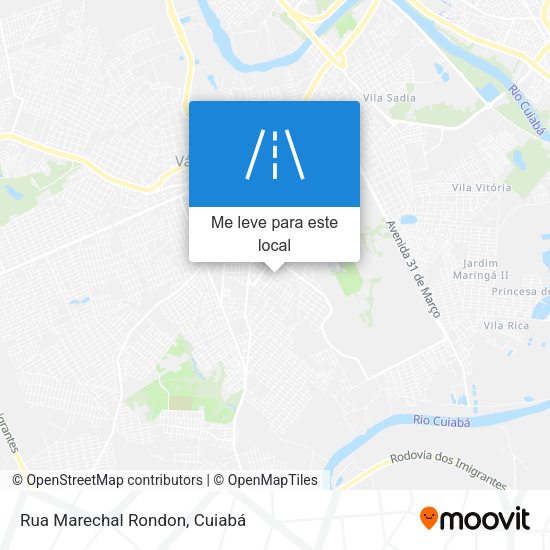 Rua Marechal Rondon mapa