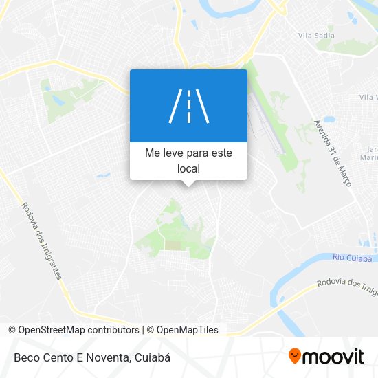 Beco Cento E Noventa mapa